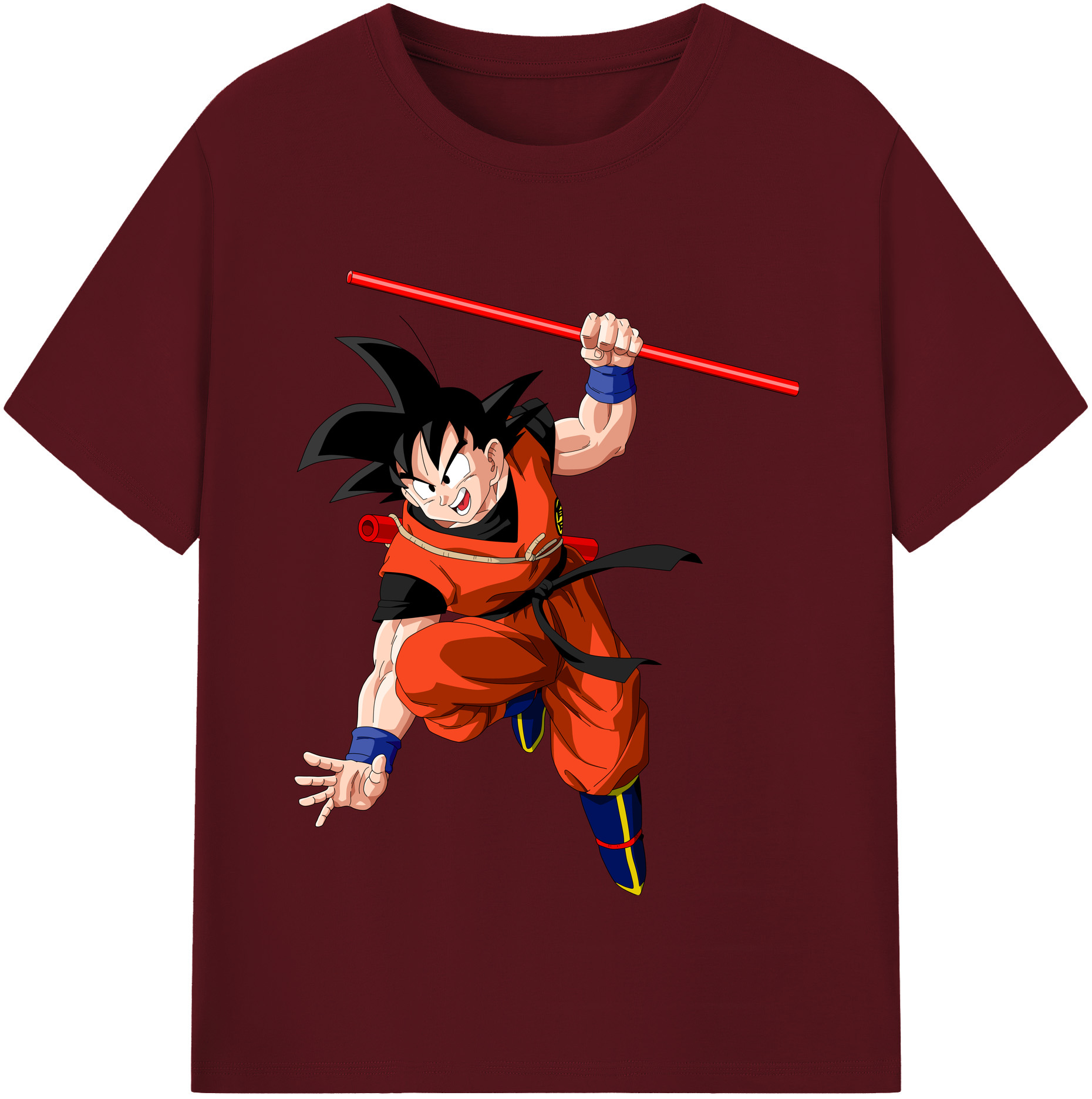 （画像用） ドラゴンボール 孫悟空（そん ごくう）Son Goku カカロット DRAGON BALL Kakarotto 綿100％半袖Tシャツ（フロントプリント）
